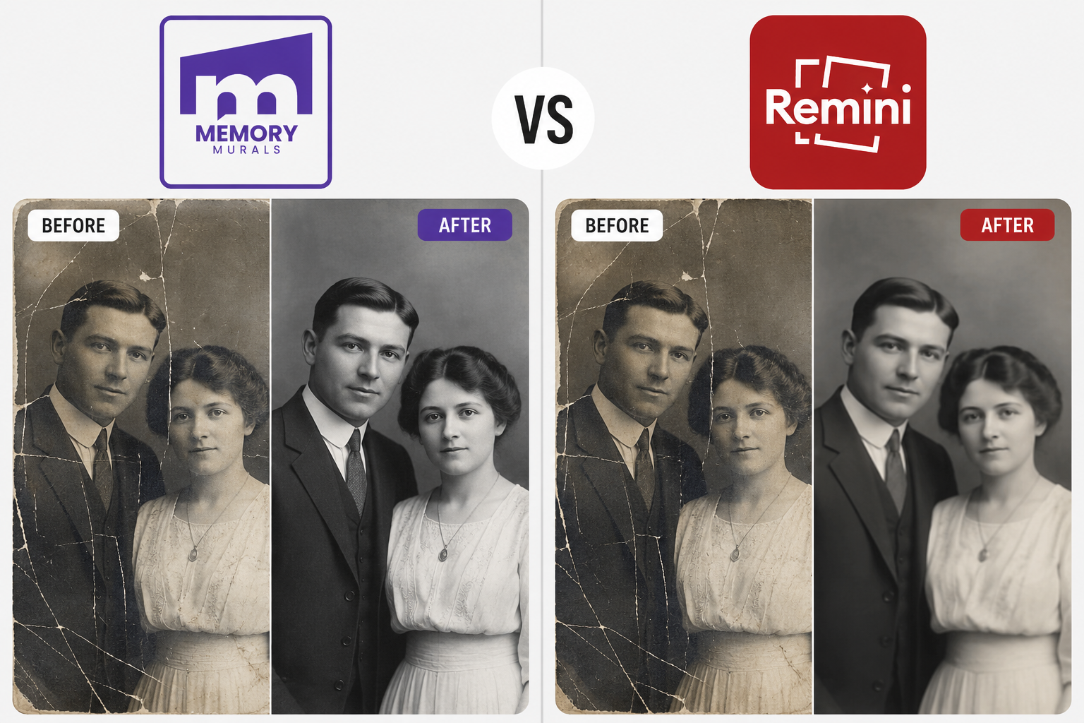 Remini vs Memory Murals: Which Restores Old Family Photos Better?